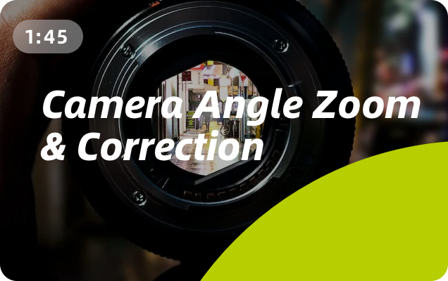How to adjust the camera angle of view in the room?