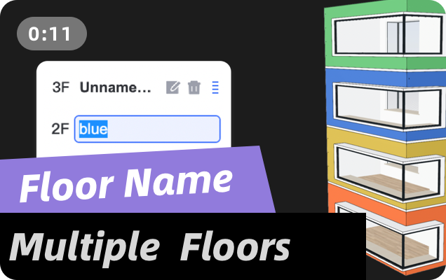 How to set the floor name?