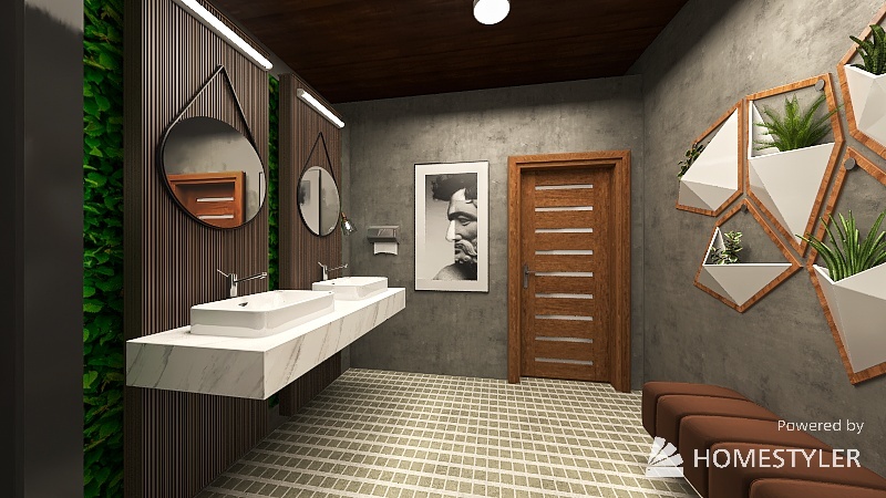 Modern WASHROOM 3d design renderings