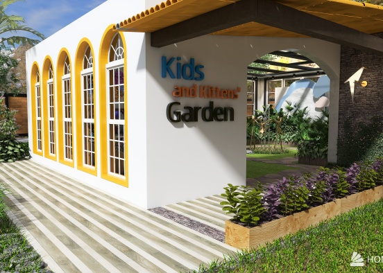 #Children'sDayContest Kids and Kittens' Garden Rendu de Conception