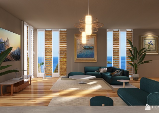Copy of Coastal Livingroom Rendu de Conception