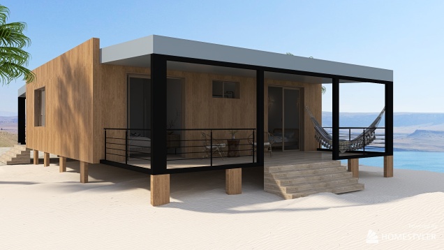 Small modern beach house